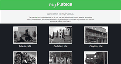 Desktop Screenshot of myplateau.net
