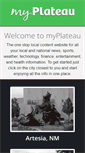 Mobile Screenshot of myplateau.net