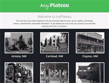 Tablet Screenshot of myplateau.net